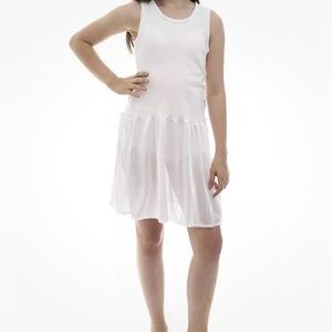 Girls size 10 Rosette white Full size slip
